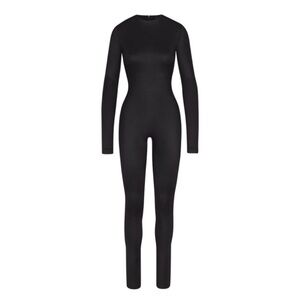 SKIMS Black Long Sleeve Jumpsuit